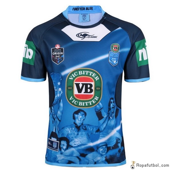 Camiseta Rugby NSW Blues Classic Capitanes TRUE Blue 2017 Azul